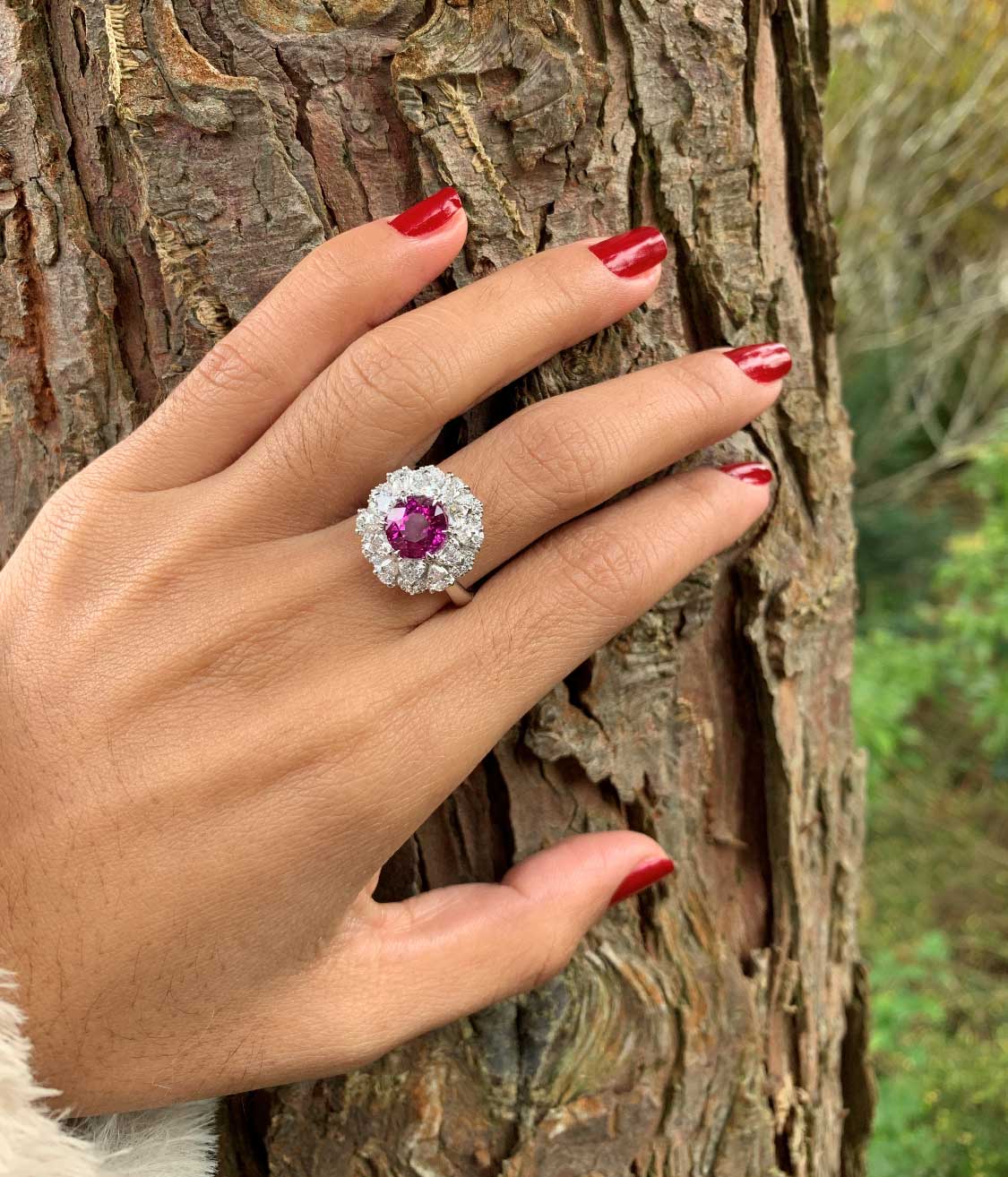 Ruby & diamond ring